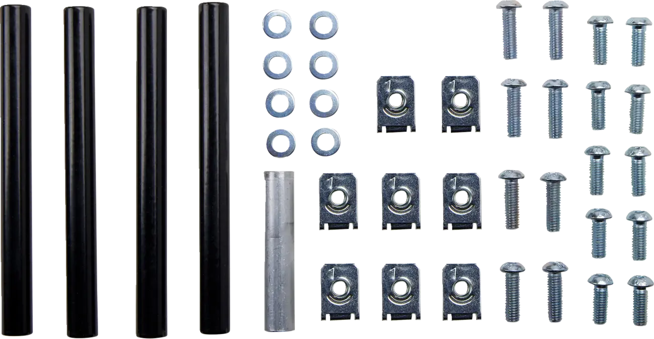 Black / Silver — XTREM RADIATOR GUARDS KTM EXC 17-18/ TPI 19-23 BK