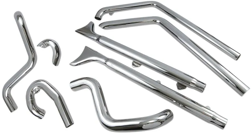 True Duals Exhaust System with Fishtail Mufflers