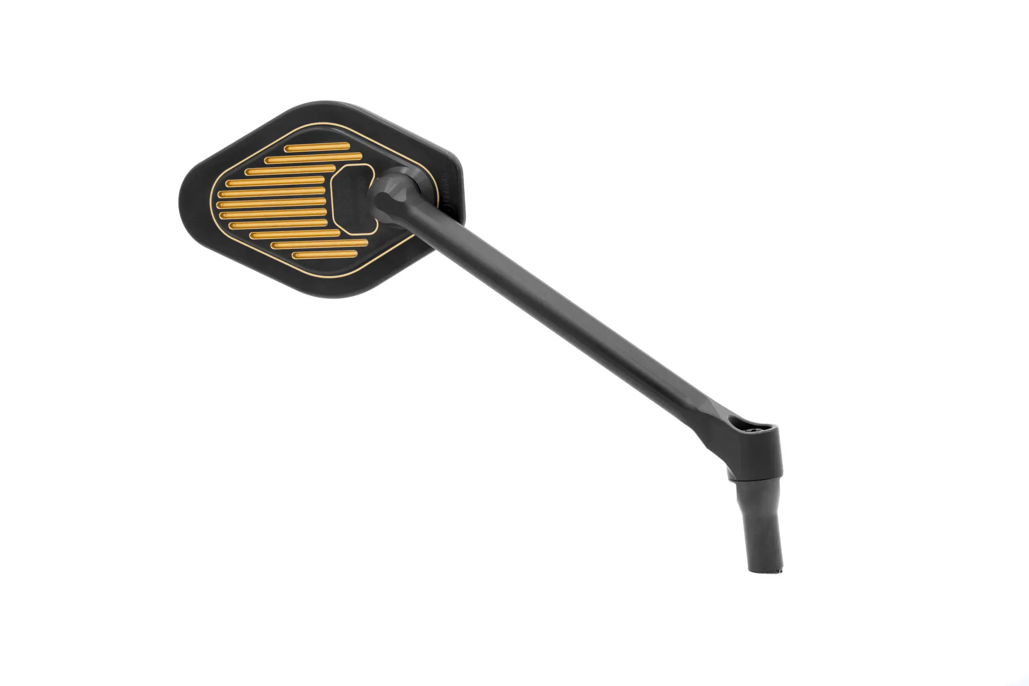 Adjustable Mirror Long Stem (18 cm) Black & Gold Edition