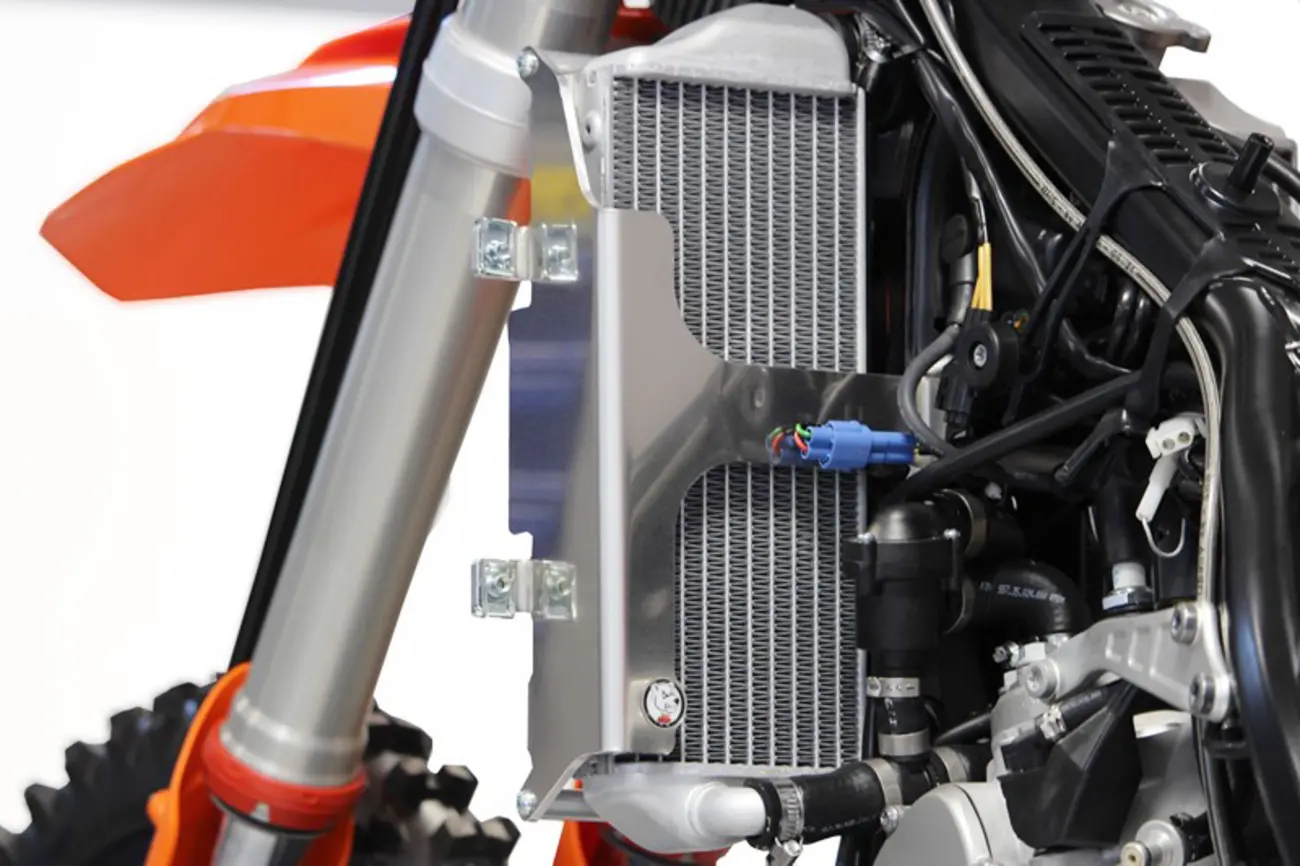 Black / Silver — XTREM RADIATOR GUARDS KTM EXC 17-18/ TPI 19-23 BK