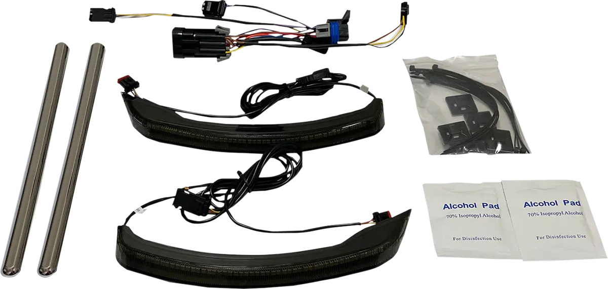 SADDLE BAG LIGHTS FOR INDIAN SPRINGFIELD V2 WITH SMOKE LENS