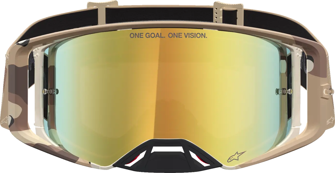 GOGGLE SUPERTECH LONE CAMO DESERT MIRROR-GLD
