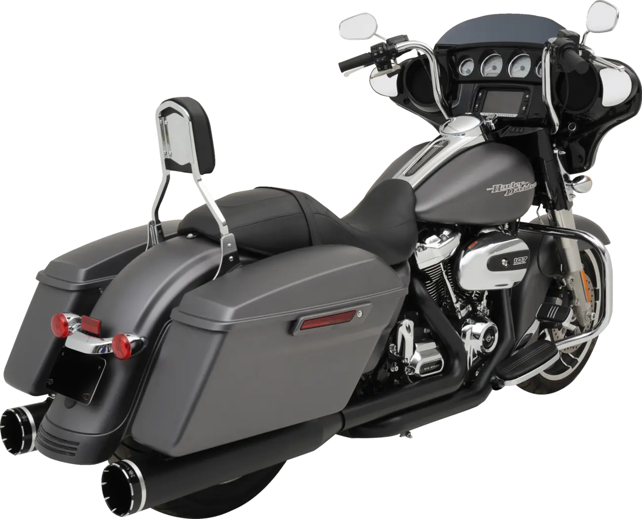EXHAUST SYSTEM DOMINATOR-SR BLACK W/O END CAP