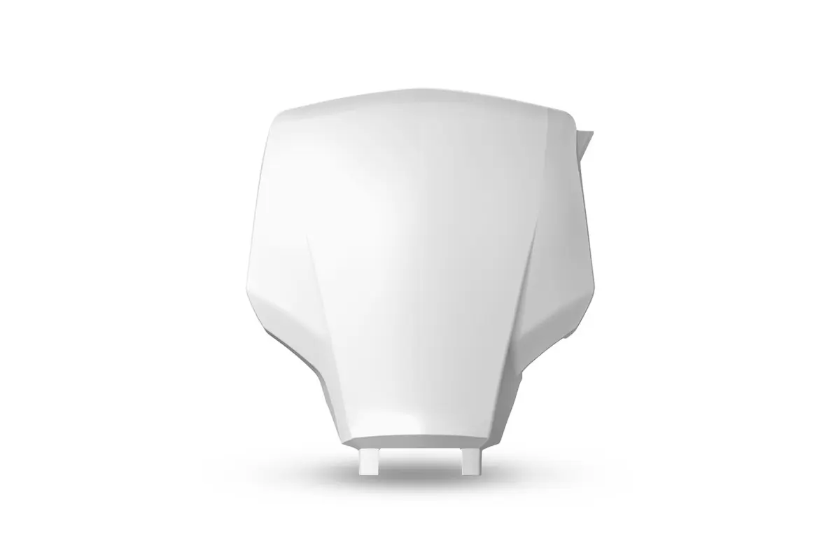 PLATE #FRONT UFO W/ NO EXTENSION WHITE