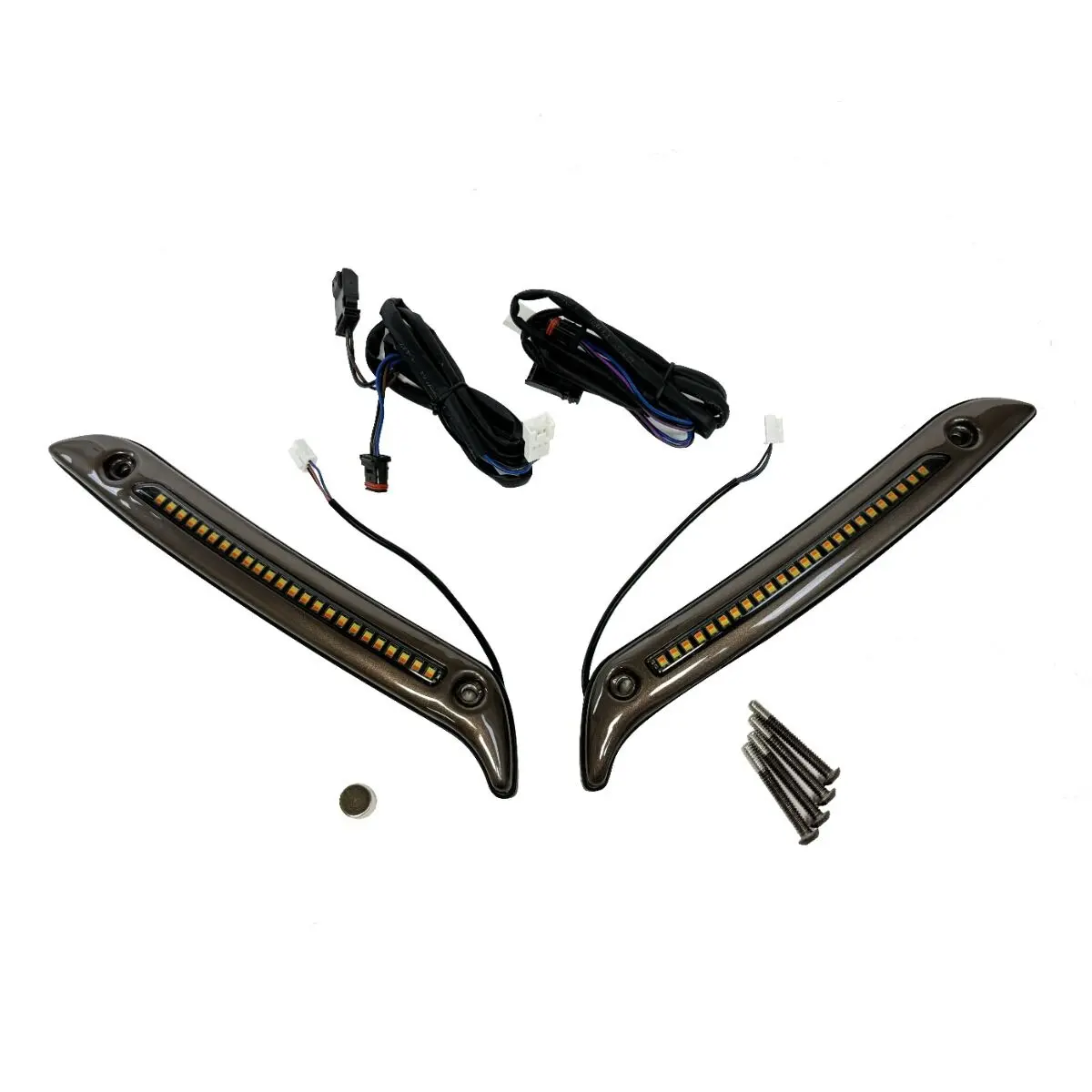 LOW RIDER ST ECE WHITE ONLY WINDSHIELD TRIM - GLOSS BLACK