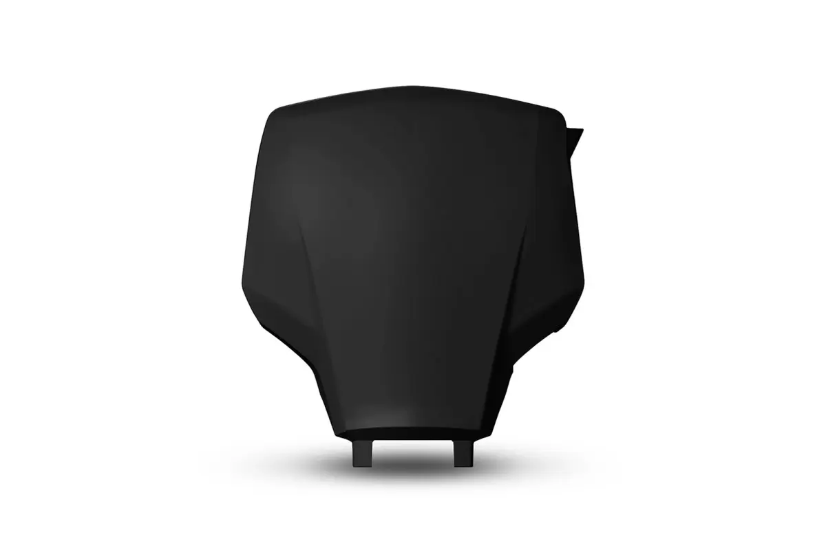 PLATE #FRONT UFO W/ NO EXTENSION BLACK