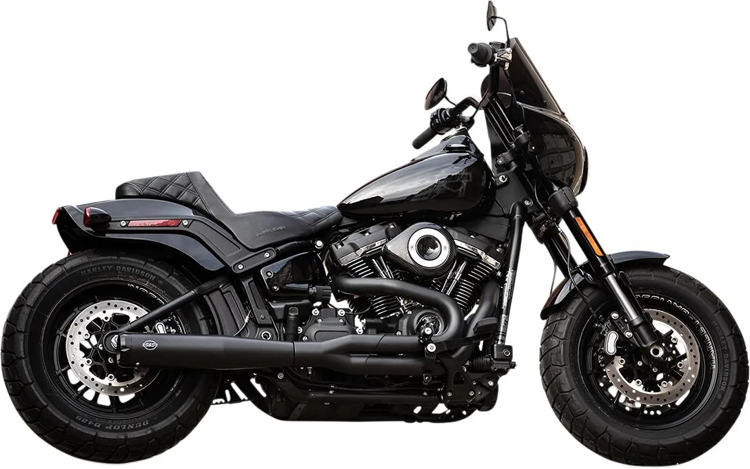 EXHAUST 2-1 SUPERSTREET RACE - SOFTAIL M8 18-UP - BLACK