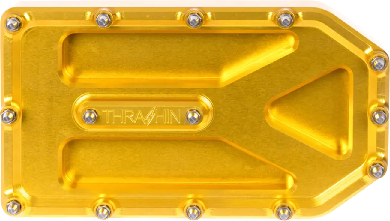 Anodized / Gold — PAD BRAKE PEDAL AGGRESSOR TOURING GOLD