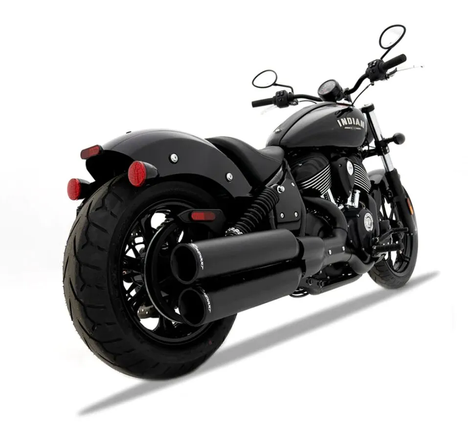 MUFFLERS 4" SLIP-ONS - INDIAN 20-24 - BLACK