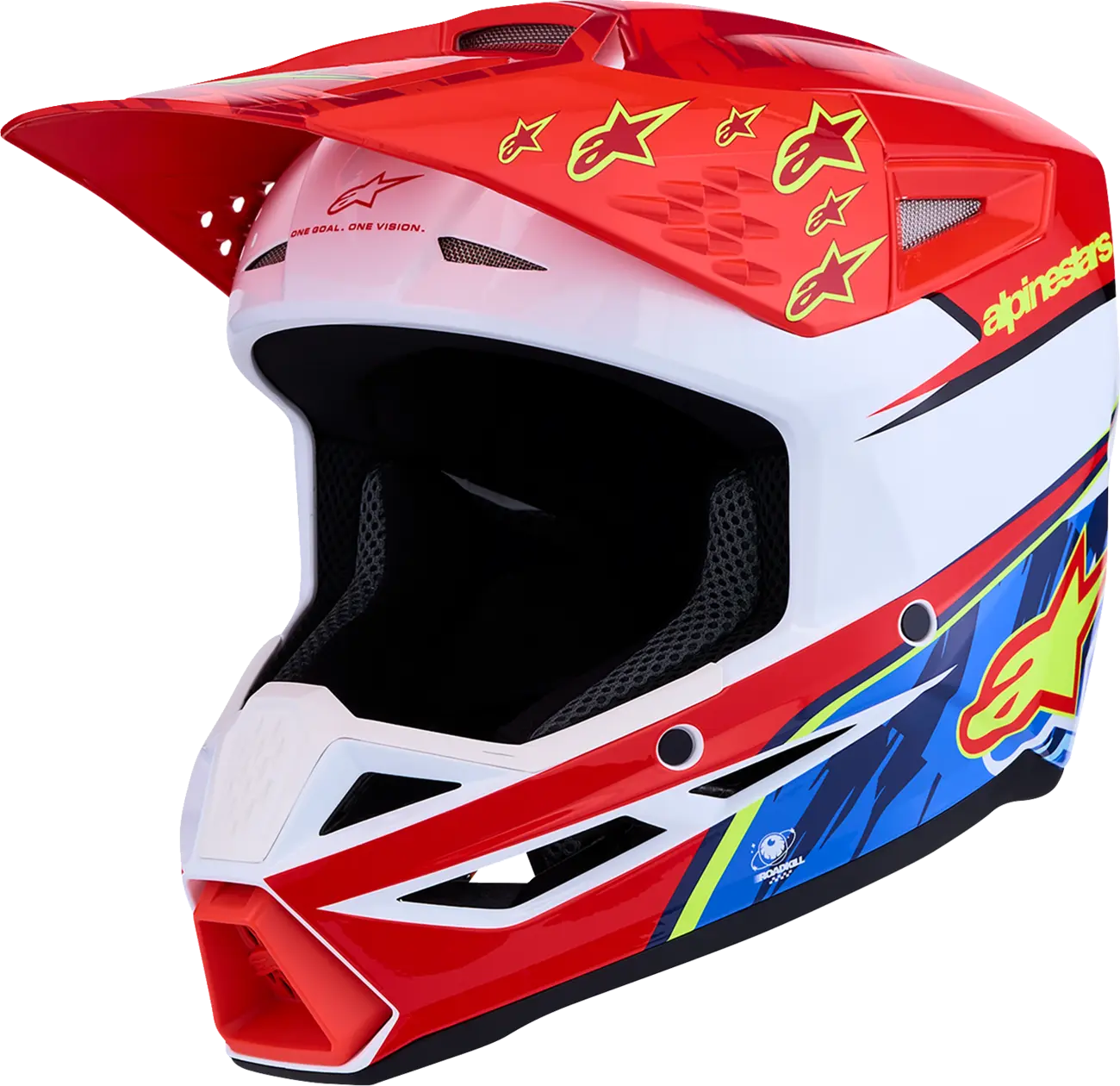 Glossy Blue / Falcon / Red / White