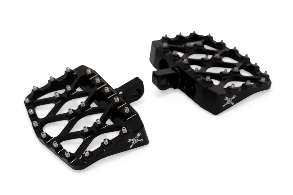 MINI FLOORBOARDS BURLY X-EVOLUTION BLACK M8 SOFTAIL