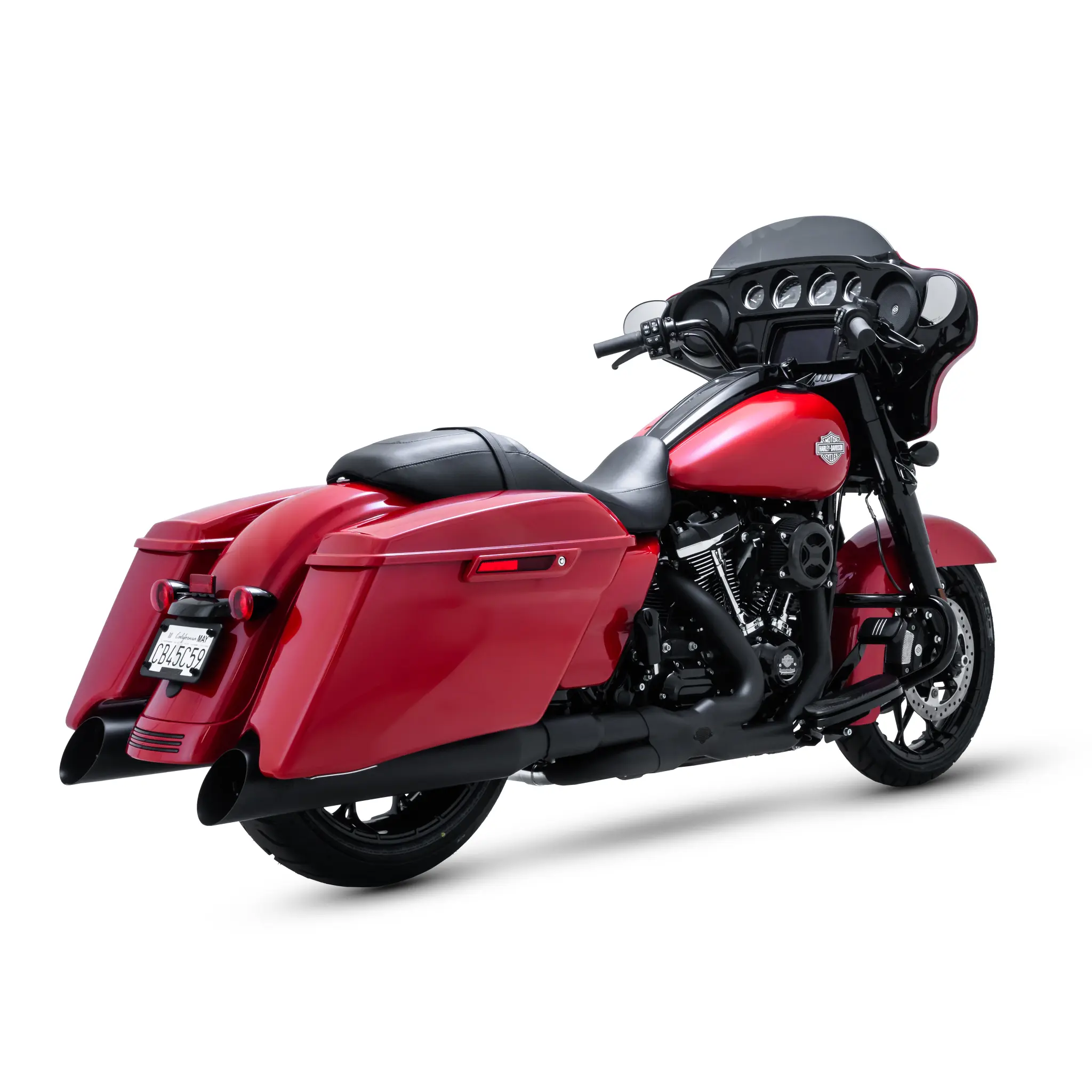 Black — HEADER POWER DUALS HEADPIPES - FL 17-UP - BLACK