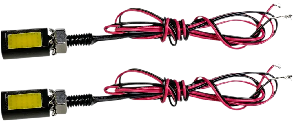 LED TAG BOLTS WITH WHITE LICENSE PLATE ILLUMINATION - BLACK