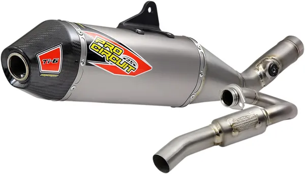 EXHAUST TI-6 TIT W/CARBON ENDCAP 250 RMZ 2019-2026