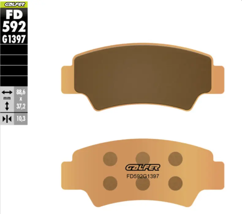 BRAKE PAD SINTERED RR