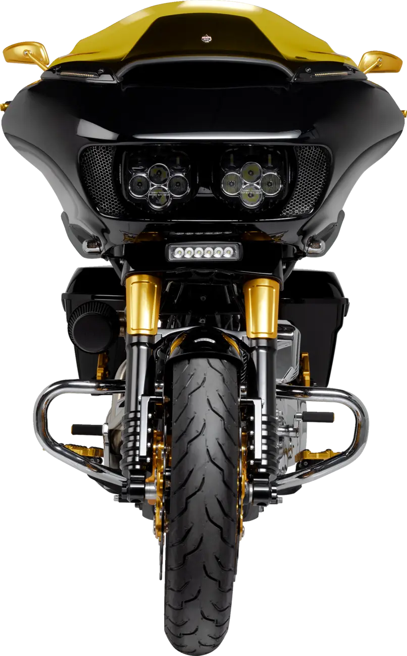 SEQUENTIAL ROAD GLIDE WINDSHIELD TRIM FOR 15-23 GLOSS BLACK