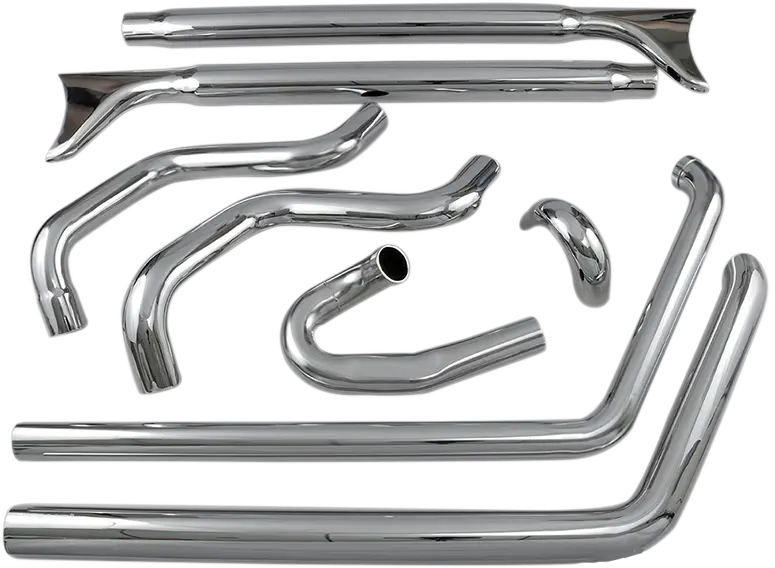 True Duals Exhaust System with Fishtail Mufflers