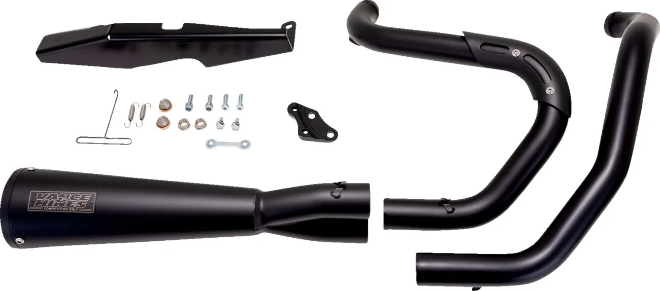 EXHAUST 2 INTO 1 STAINLESS UPSWEEP BLACK SPORTSTER