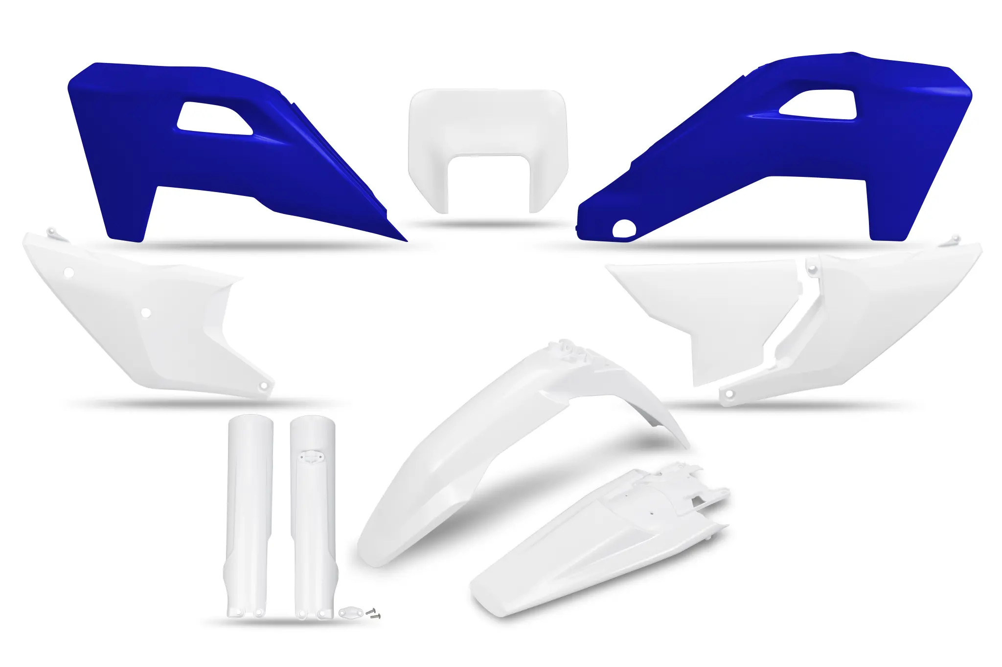 Glossy Blue / White