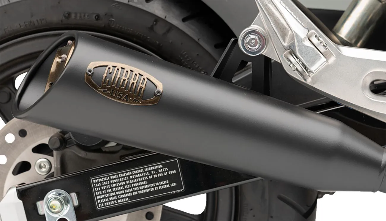 SLIP-ON MUFFLER (BLK) WITH BRONZE TIP GROM 22-23