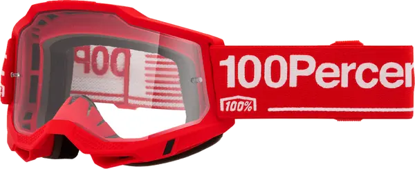 Мотоочки 100% Accuri 2  Красный, Белый