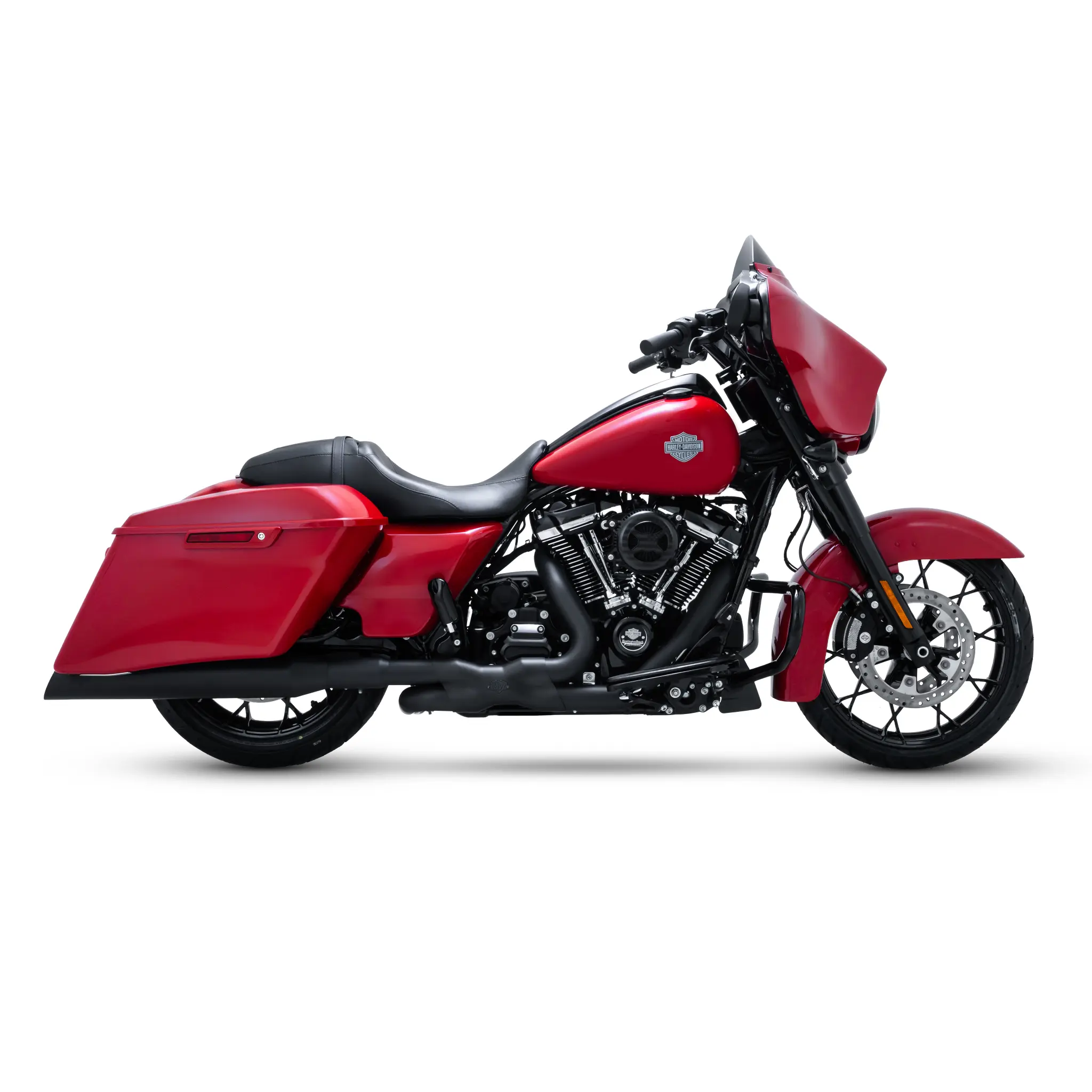 Black — HEADER POWER DUALS HEADPIPES - FL 17-UP - BLACK