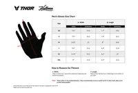 Image: Product/Part name Size Chart