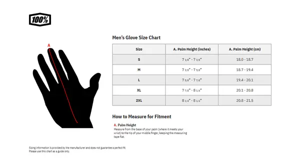 Image: Product/Part name Size Chart