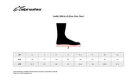 Image: Product/Part name Size Chart