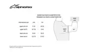 Image: Product/Part name Size Chart