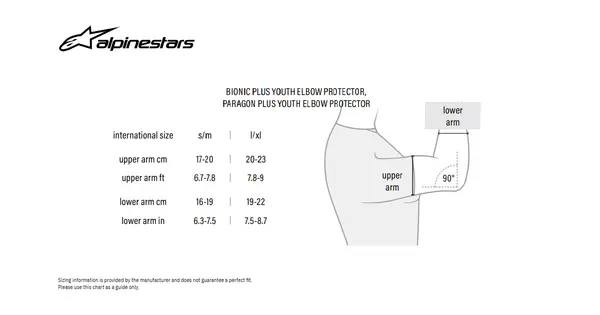 Image: Product/Part name Size Chart
