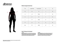 Image: Product/Part name Size Chart