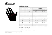 Image: Product/Part name Size Chart
