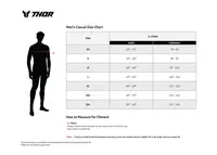 Image: Product/Part name Size Chart