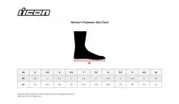 Image: Product/Part name Size Chart