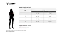 Image: Product/Part name Size Chart