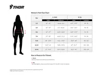 Image: Product/Part name Size Chart