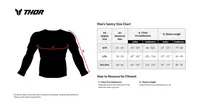 Image: Product/Part name Size Chart