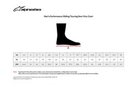 Image: Product/Part name Size Chart
