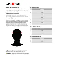 Image: Product/Part name Size Chart