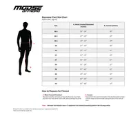 Image: Product/Part name Size Chart