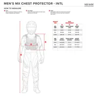 Image: Product/Part name Size Chart