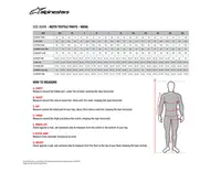 Image: Product/Part name Size Chart