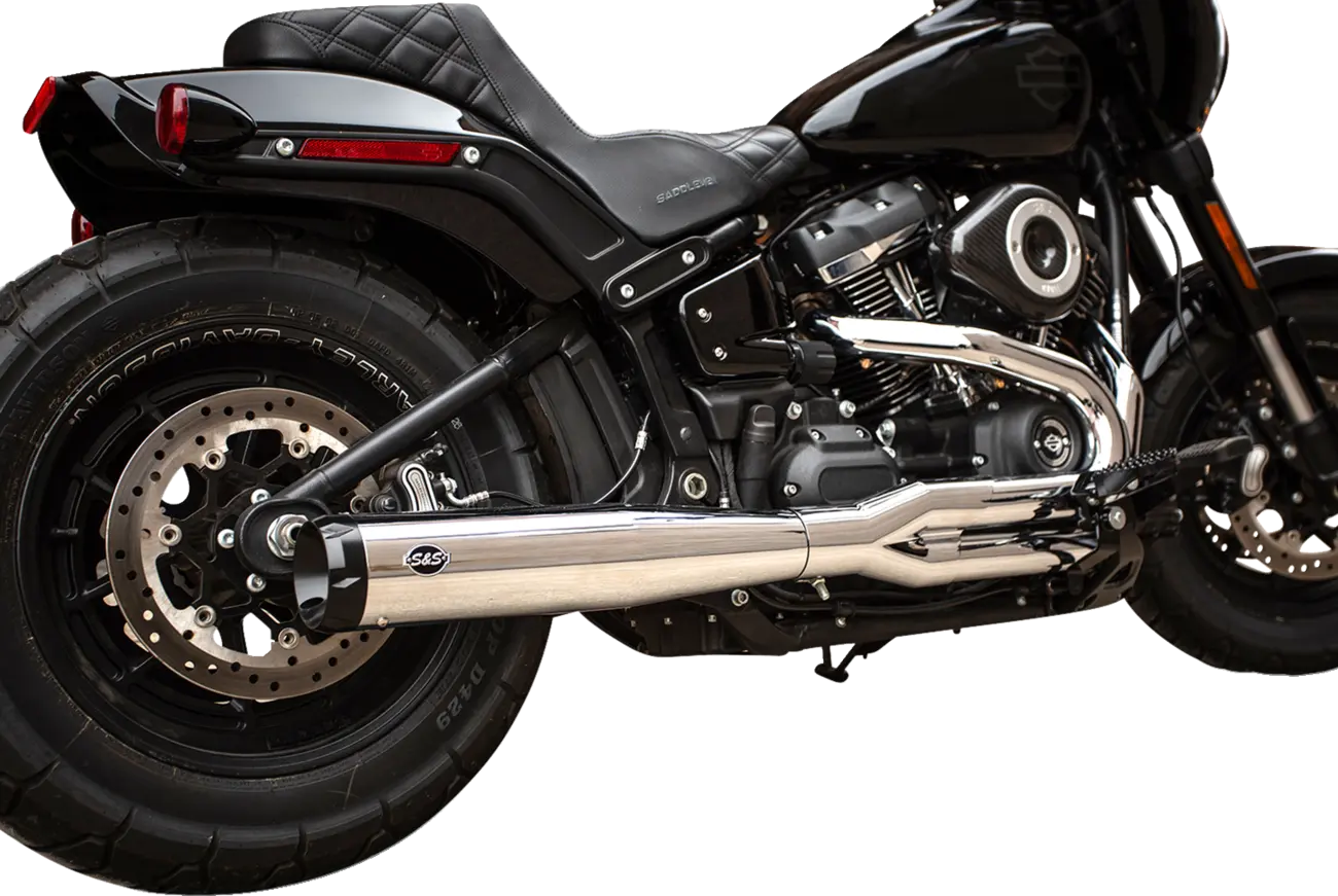 EXHAUST 2-1 SUPERSTREET RACE - SOFTAIL M8 18-UP - BLACK