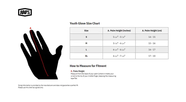 Image: Product/Part name Size Chart