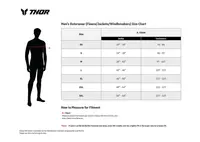 Image: Product/Part name Size Chart
