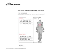 Image: Product/Part name Size Chart